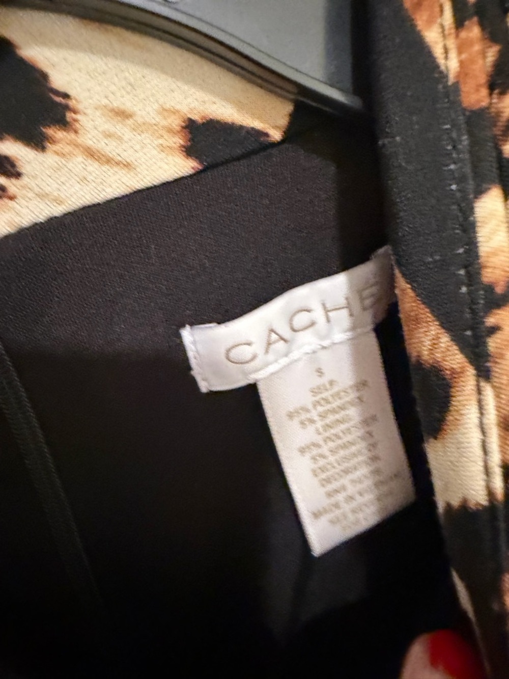 Cache Leopard-Print Sleeveless Dress in Black & Brown - Picture 2 of 6